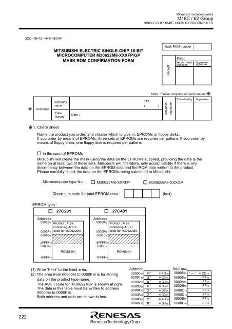 M16C/62 Group DATASHEET