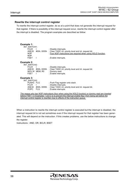 M16C/62 Group DATASHEET