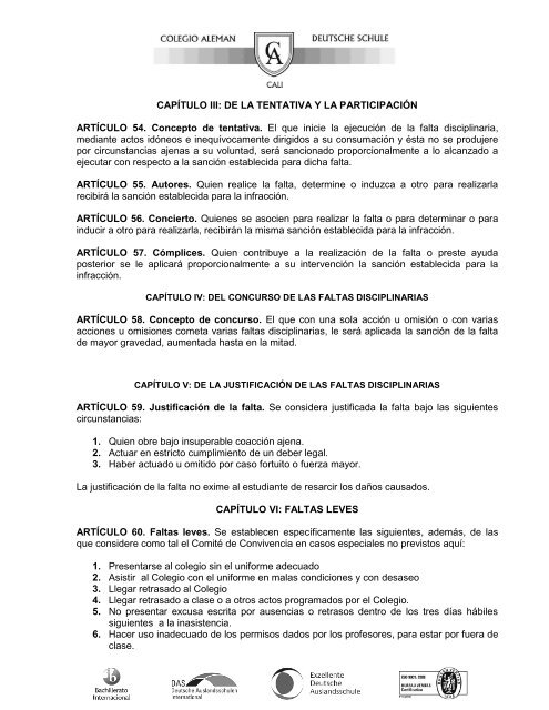 Hausordnung / Manual para la Convivencia 2013 - Colegio AlemÃ¡n ...