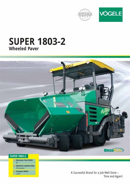 Super 1803 2 Wheeled Paver Attrans Commercials Ltd