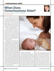 When Does Consciousness Arise? - The Koch Lab