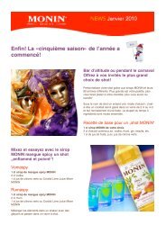 PDF «MONIN Newsletter Suisse», janvier 2010