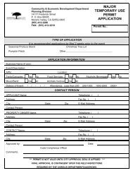 MAJOR TEMPORARY USE PERMIT APPLICATION - Moreno Valley