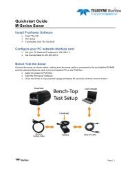 M Series Quick Start Guide - BlueView Technologies, Inc.