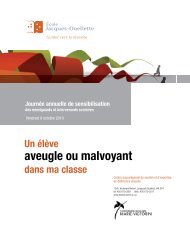 aveugle ou malvoyant - Ãcole Jacques-Ouellette - Commission ...