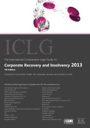 Corporate Recovery and Insolvency 2013