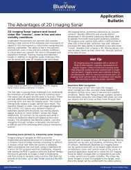 2D Imaging Sonar Advantages - BlueView Technologies, Inc.