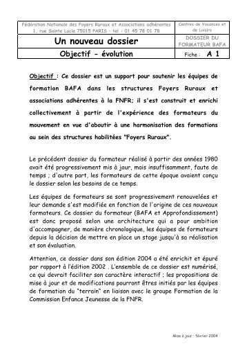 Un nouveau dossier - Ubapar