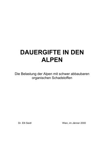 Dauergifte in den Alpen