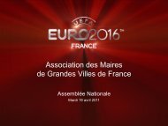 le Cahier des Charges de l'UEFA EURO 2016 - Association des ...