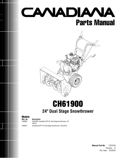CH61900 Parts Manual - Motoculture Jean