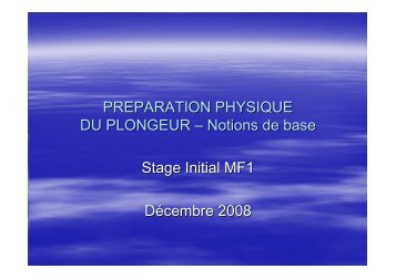 PrÃ©paration physique du plongeur.pps - ffessm