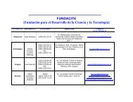 FUNDACITE (FundaciÃ³n para el Desarrollo de la Ciencia y ... - SIDCAI