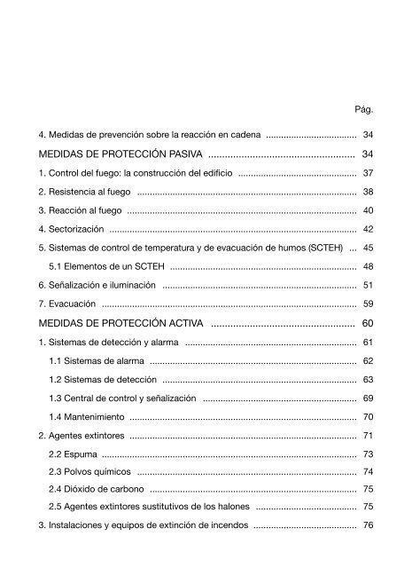 Medidas de pre y pro contra incendios