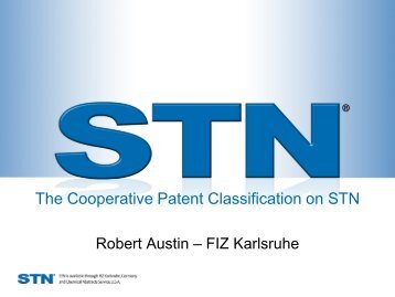 The Cooperative Patent Classification on STN - STN International