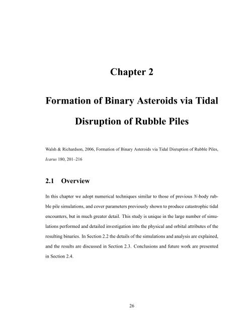 Forming Binary Near-Earth Asteroids From Tidal Disruptions