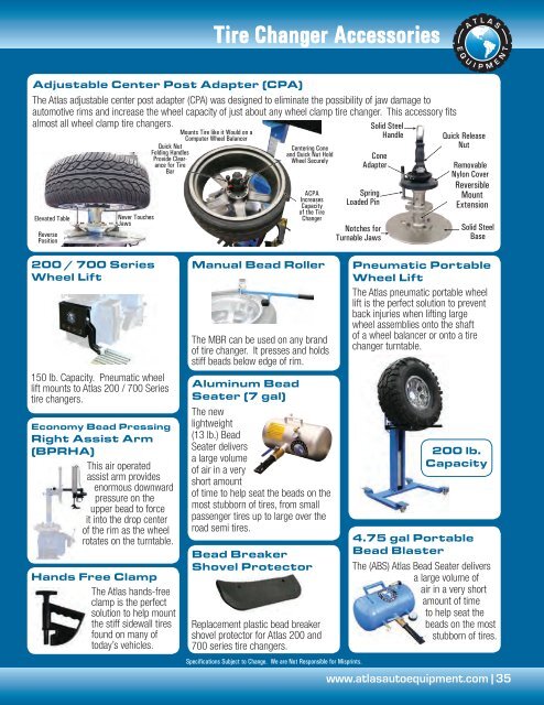 2013 Atlas Catalog - Atlas Automotive Equipment