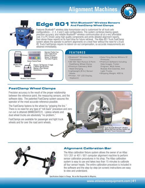 2013 Atlas Catalog - Atlas Automotive Equipment