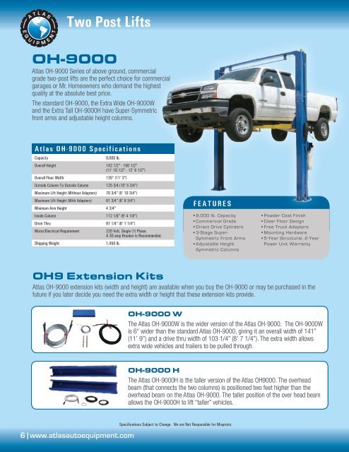 2013 Atlas Catalog - Atlas Automotive Equipment