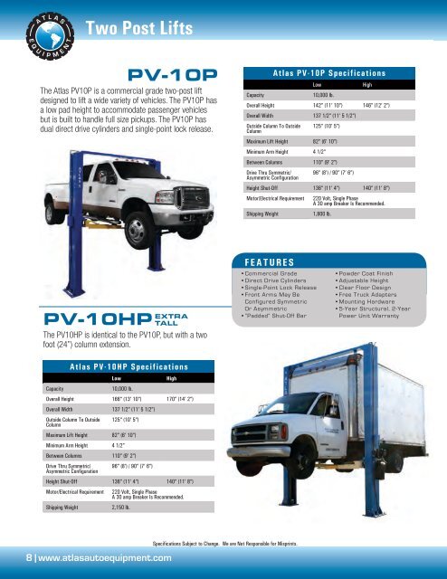 2013 Atlas Catalog - Atlas Automotive Equipment