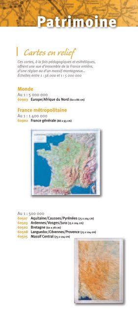 Catalogue produits grand public 2013 - Espace revendeurs - IGN