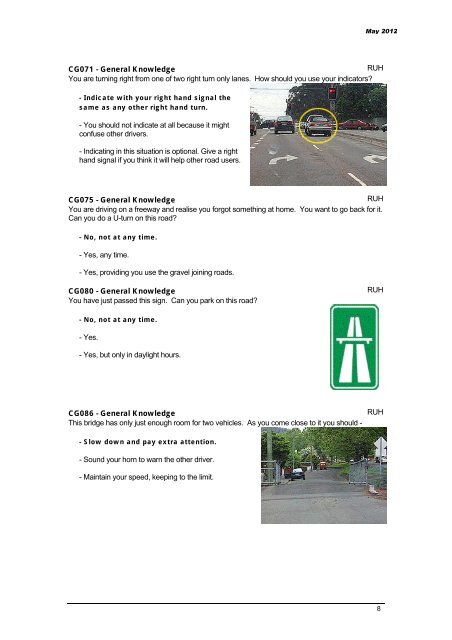 Cg071 General Knowledge