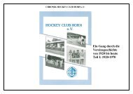 Protokoll der Gründungsversammlung des Hockey Club Horn
