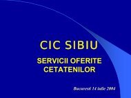 CIC Sibiu servicii - ANCIC