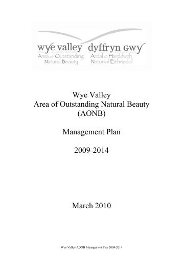AONB Management Plan - Wye Valley AONB