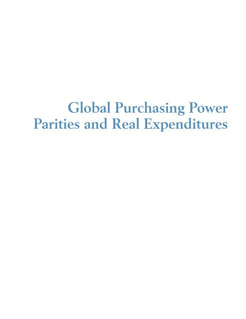 Global Purchasing Power Parities and Real Expenditures - Afristat
