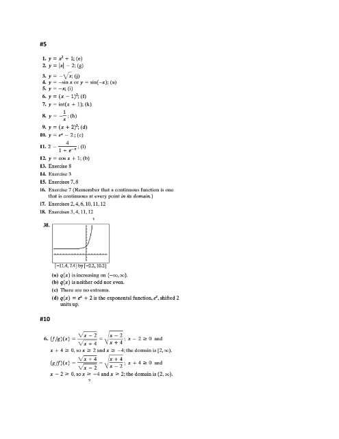 Precalculus Chapter 1 Functions and Graphs 1 1.2a Functions ...