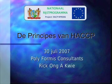 HACCP manual - adron.sr