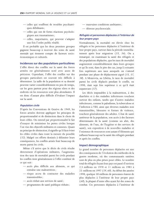 Rapport mondial sur la violence et la santÃ©