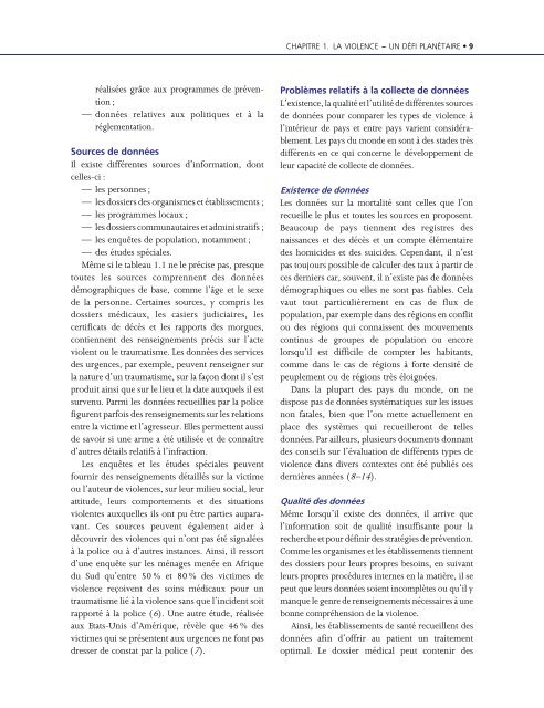 Rapport mondial sur la violence et la santÃ©