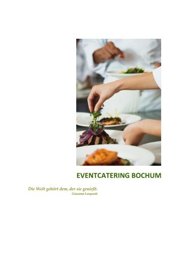 EVENTCATERING BOCHUM - Gastronomie im Stadtpark Bochum