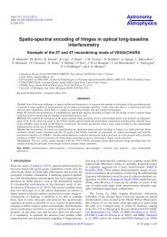 Spatio-spectral encoding of fringes in optical long ... - GSU Astronomy