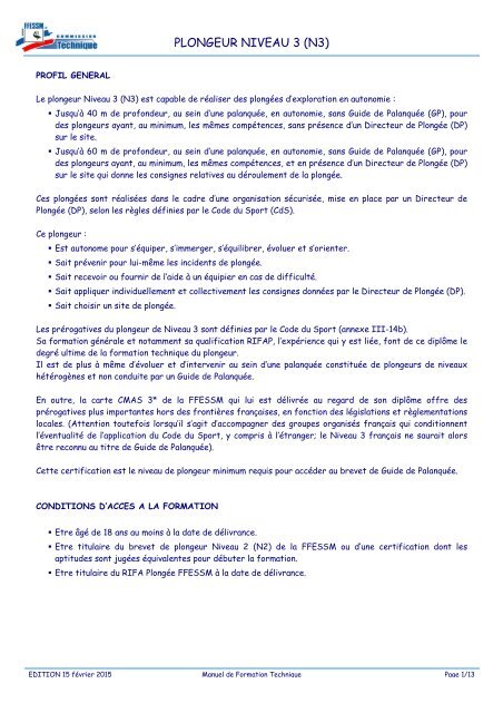 Level 2 Ffessm Mft Niveau 3 Ffessm – Niveau 2 Plongée Ffessm – FJCY
