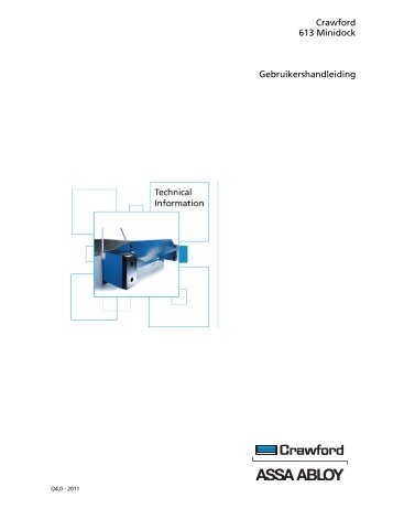 Crawford 613 Minidock Gebruikershandleiding