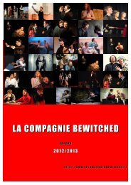 Théâtre & Danse - La compagnie Bewitched