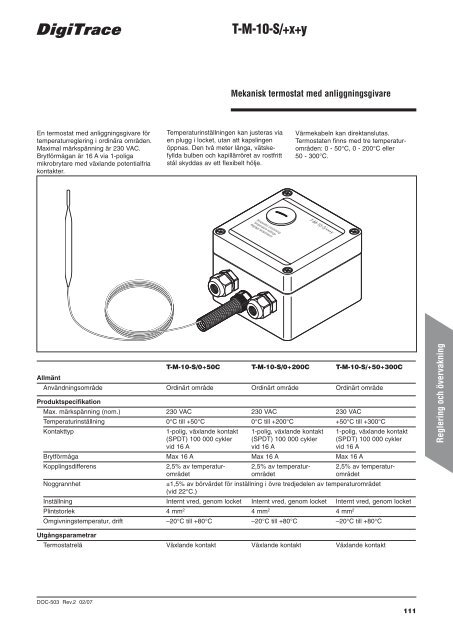 Produktkatalog för industriella värmekabelsystem - Pentair Thermal ...