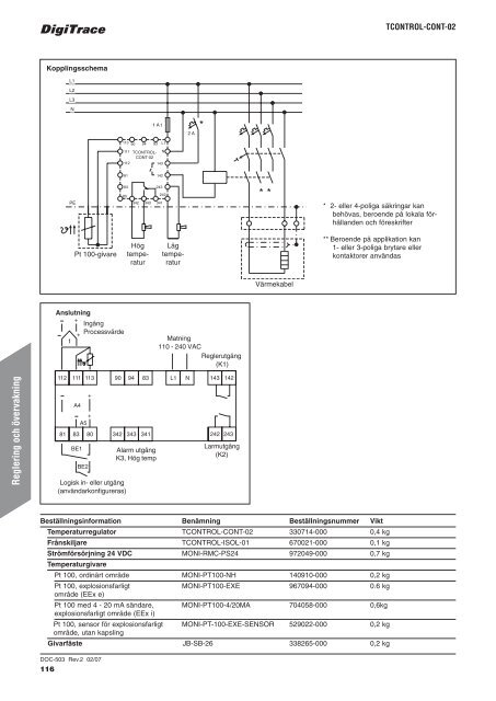 Produktkatalog för industriella värmekabelsystem - Pentair Thermal ...