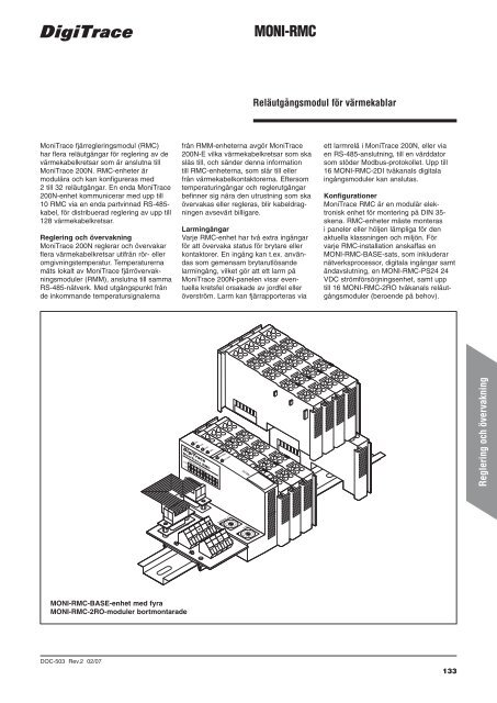 Produktkatalog för industriella värmekabelsystem - Pentair Thermal ...