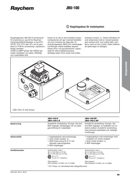 Produktkatalog för industriella värmekabelsystem - Pentair Thermal ...