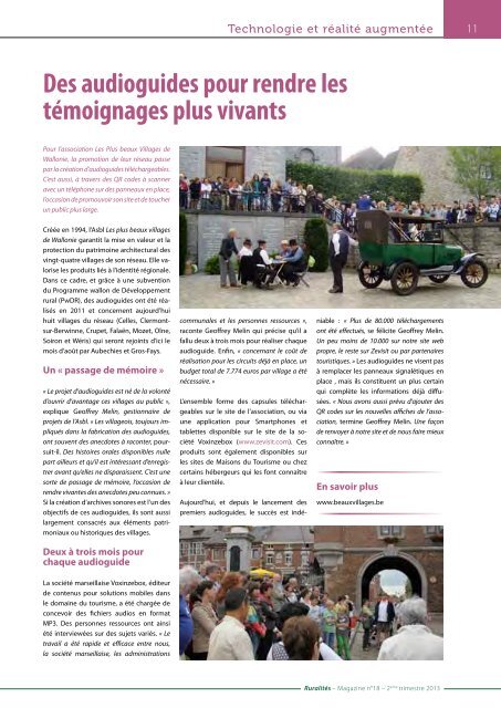 TOURISME - Réseau wallon de développement rural