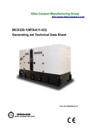 MCS320-1(MTAA11-G3) Generating set Technical Data Sheet - Acw.ir