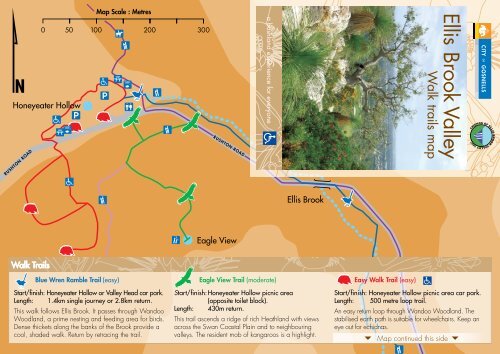 Ellis Brook Valley Walk Trails brochure - City of Gosnells