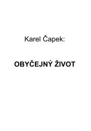 KAREL ÄŒAPEK MENÅ Ã PRÃ“ZY (APOKRYFY, BAJKY ... - Rodon