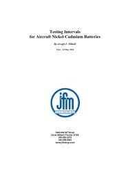 Testing Intervals for Aircraft Nickel-Cadmium Batteries - JFM ...