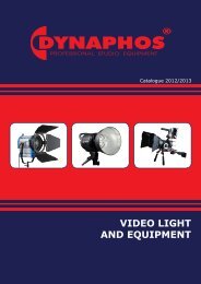 VIDEO LIGHT AND EQUIPMENT - Dynaphos