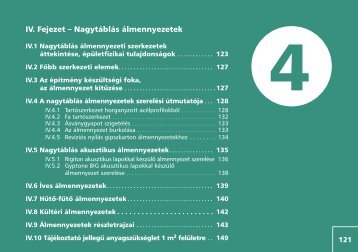 IV. Fejezet – Nagytáblás álmennyezetek